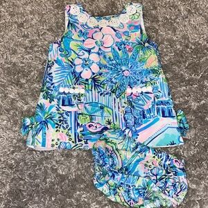 6-12m Lilly Pulitzer Baby dress and bloomers